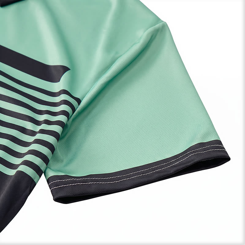 Polo d'été moderne à rayures noires pour homme - image 15