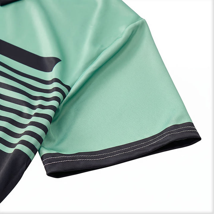 Polo d'été moderne à rayures noires pour homme - image 15