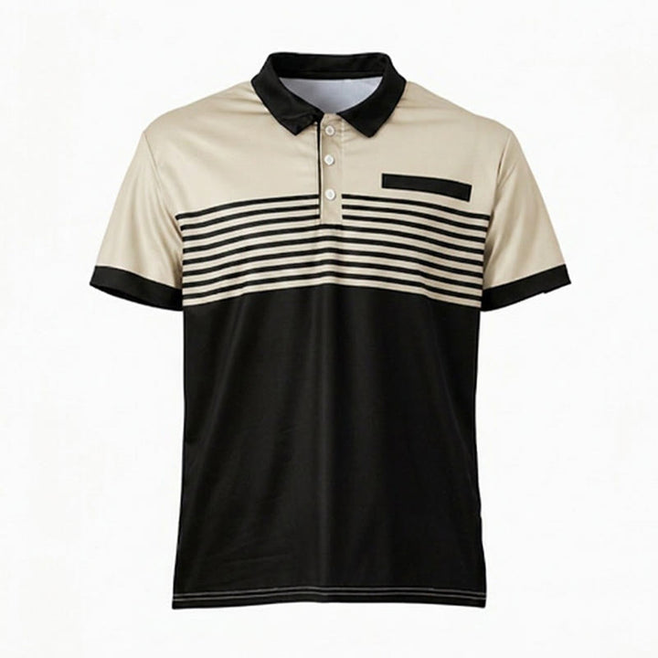Polo d'été moderne à rayures noires pour homme - image 21