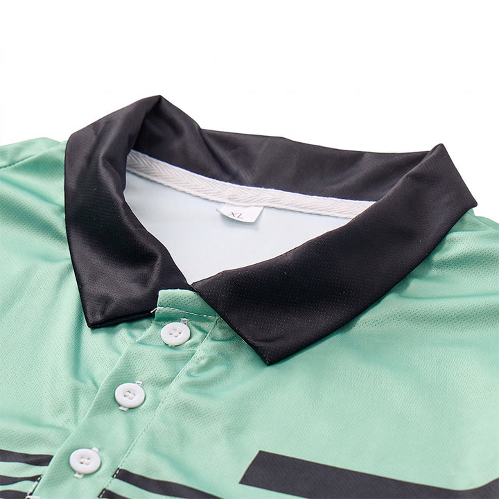 Polo d'été moderne à rayures noires pour homme - image 9