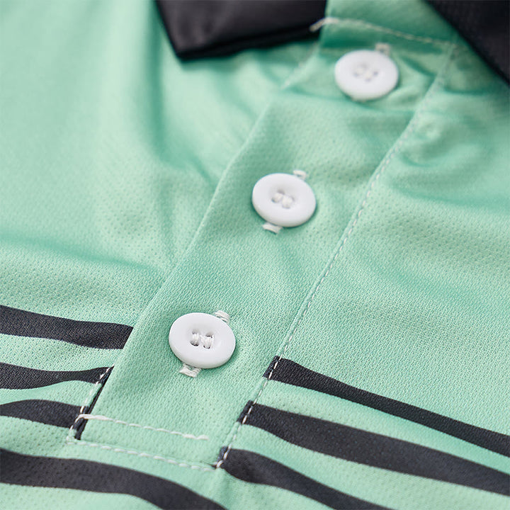 Polo d'été moderne à rayures noires pour homme - image 10