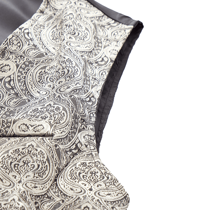 Gilet de costume quatre saisons pour homme, imprimé cachemire gothique vintage - image 8