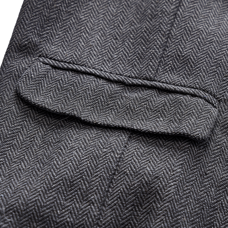 Gilet de costume homme coupe slim couleur unie toutes saisons - image 11