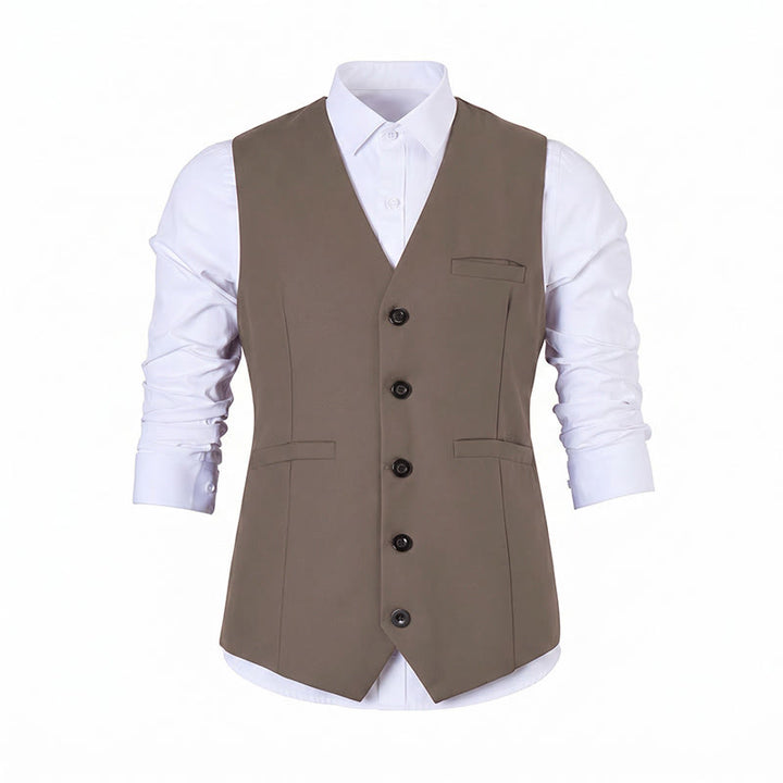 Gilet de costume multicolore pour homme, idéal pour le printemps et l'automne, pour un usage quotidien et professionnel. - image 18