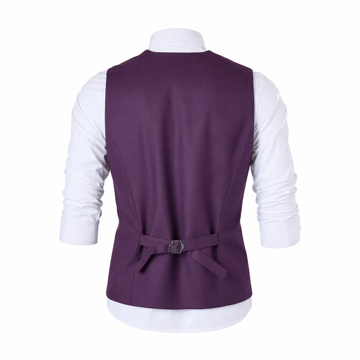 Gilet de costume multicolore pour homme, idéal pour le printemps et l'automne, pour un usage quotidien et professionnel. - image 17