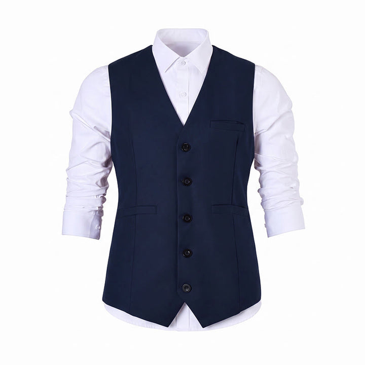 Gilet de costume multicolore pour homme, idéal pour le printemps et l'automne, pour un usage quotidien et professionnel. - image 23