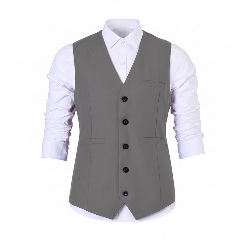 Gilet de costume multicolore pour homme, idéal pour le printemps et l'automne, pour un usage quotidien et professionnel. - image 22
