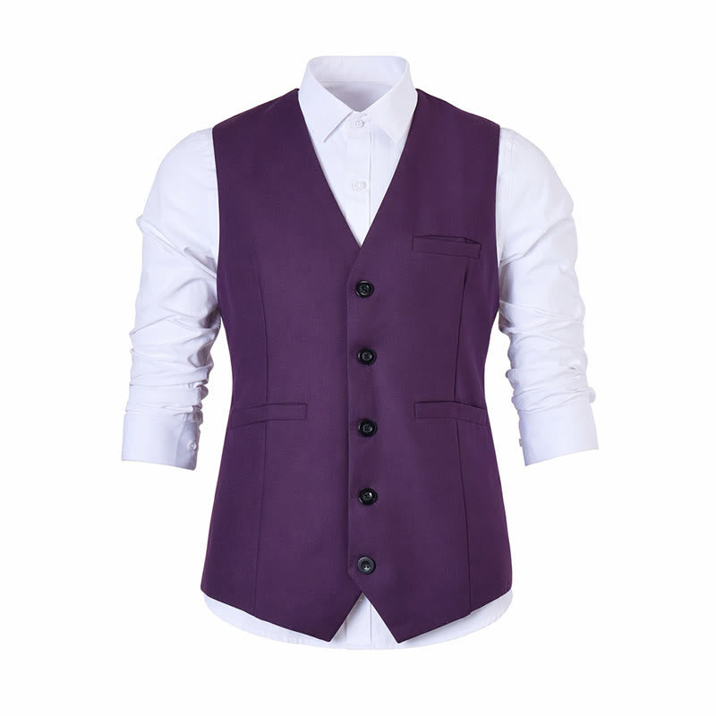 Gilet de costume multicolore pour homme, idéal pour le printemps et l'automne, pour un usage quotidien et professionnel. - image 16