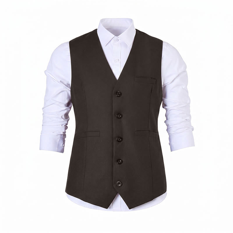 Gilet de costume multicolore pour homme, idéal pour le printemps et l'automne, pour un usage quotidien et professionnel. - image 20