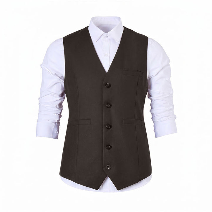 Gilet de costume multicolore pour homme, idéal pour le printemps et l'automne, pour un usage quotidien et professionnel. - image 20