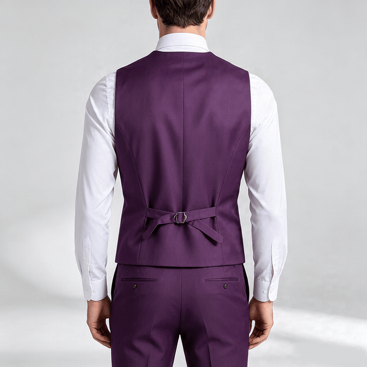 Gilet de costume multicolore pour homme, idéal pour le printemps et l'automne, pour un usage quotidien et professionnel. - image 3