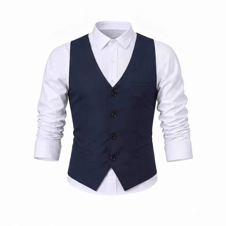 Gilet de travail toutes saisons pour homme, idéal au quotidien, pour mariage ou banquet. - image 14