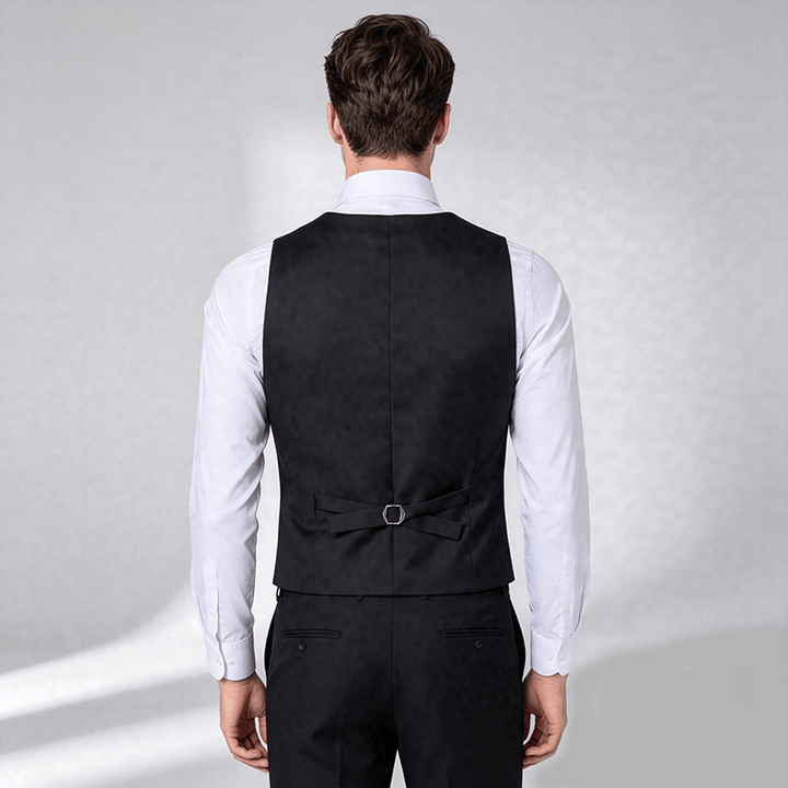 Gilet de travail toutes saisons pour homme, idéal au quotidien, pour mariage ou banquet. - image 3