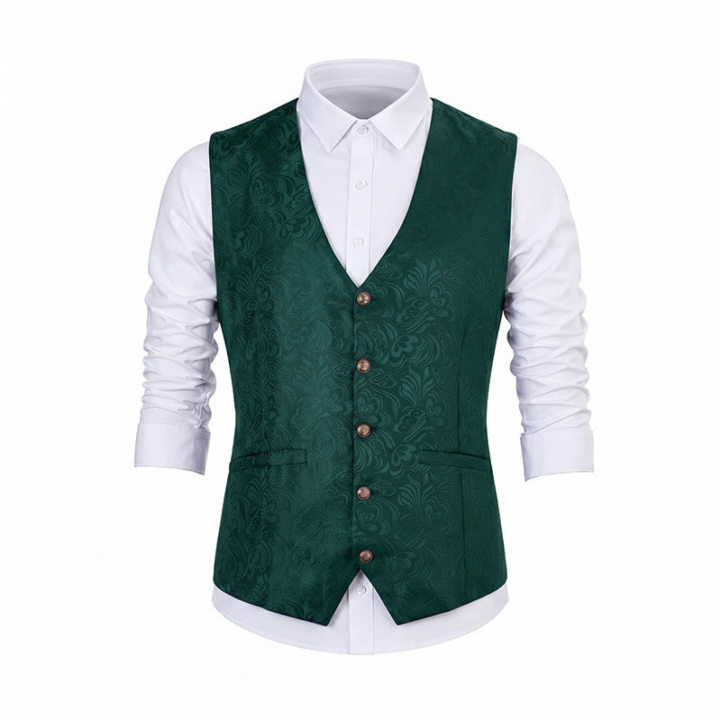 Gilet de costume décontracté pour homme, texturé jacquard, idéal pour Halloween - image 20