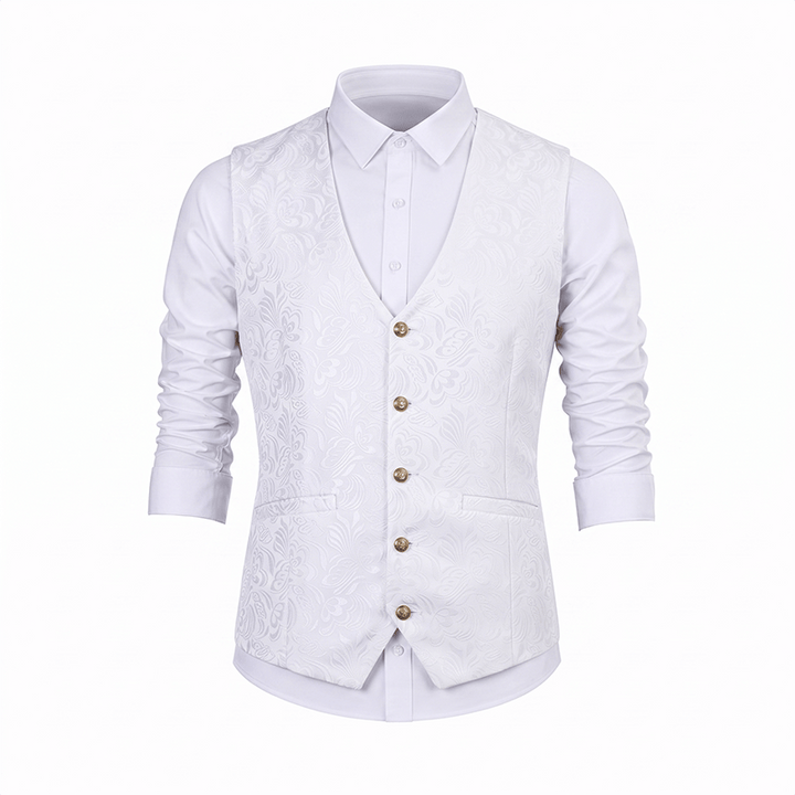 Gilet de costume décontracté pour homme, texturé jacquard, idéal pour Halloween - image 16