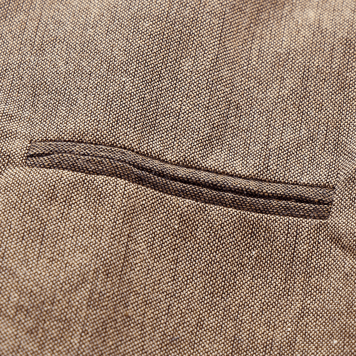 Gilet de costume décontracté texturé vintage pour homme, toutes saisons - image 9