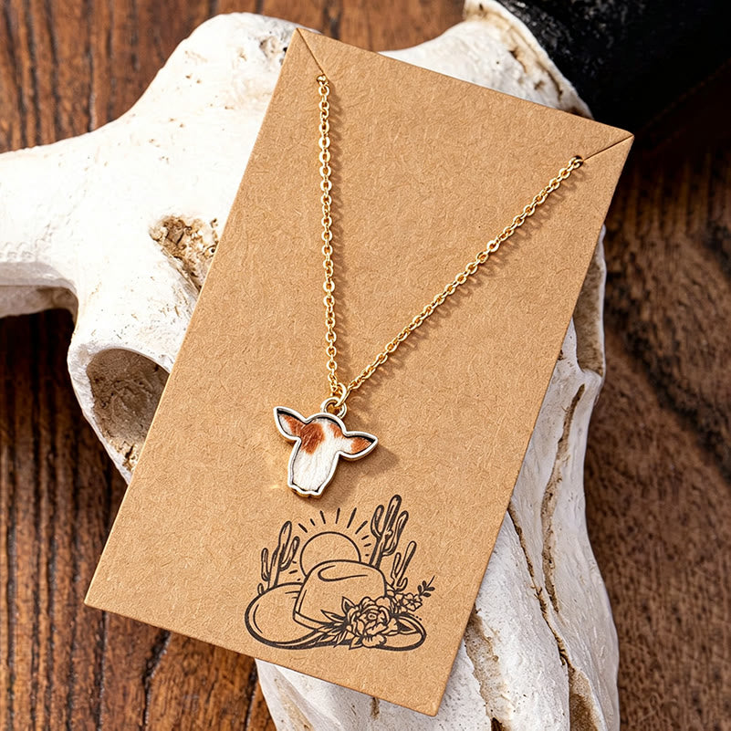 Collier en cuir de vachette véritable The Little Moo - image 0