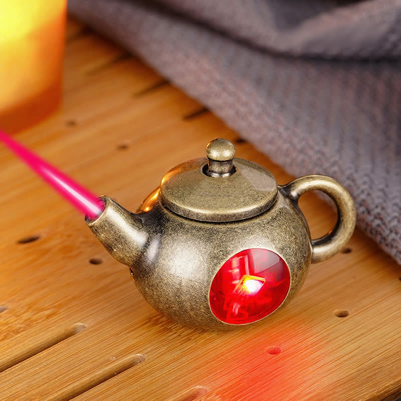 Théière en porcelaine Heritage Flame, briquet à butane rotatif - Bronze - image 4