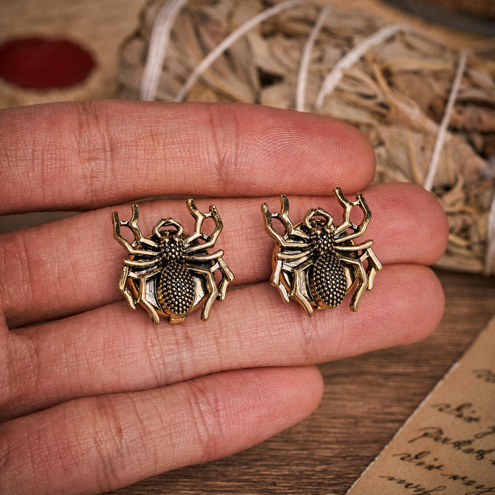 1 paire de couvre-boutons de chemise à pression en forme d'araignée - image 5
