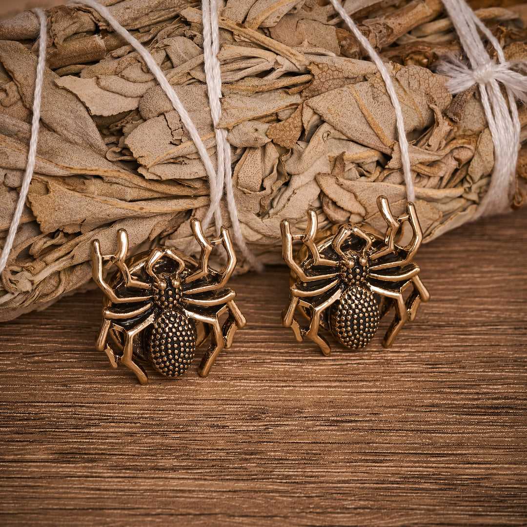 1 paire de couvre-boutons de chemise à pression en forme d'araignée - image 7