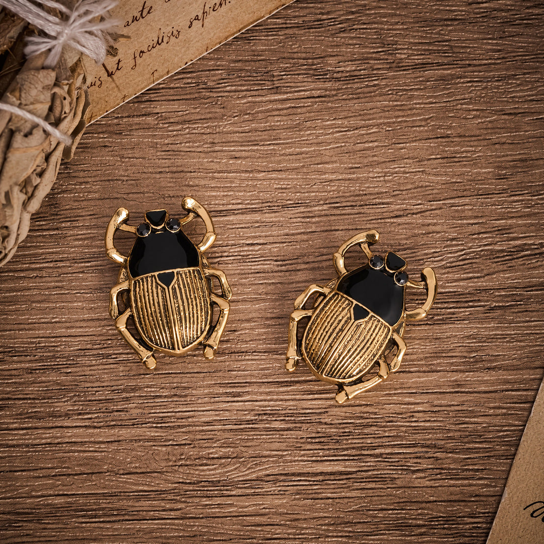 1 paire de couvre-boutons de chemise à pression Scarab Signet Insect Buttons - image 7