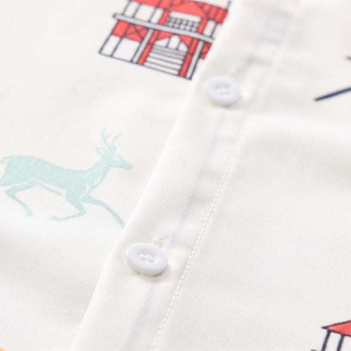 Chemise d'été hawaïenne à manches courtes pour homme, imprimé palmiers, style marin. - image 5