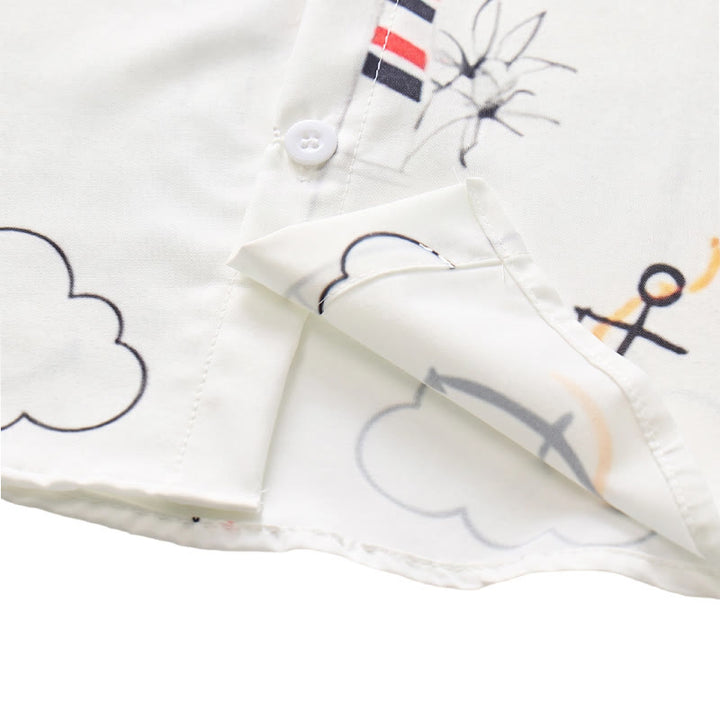 Chemise d'été hawaïenne à manches courtes pour homme, imprimé palmiers, style marin. - image 7