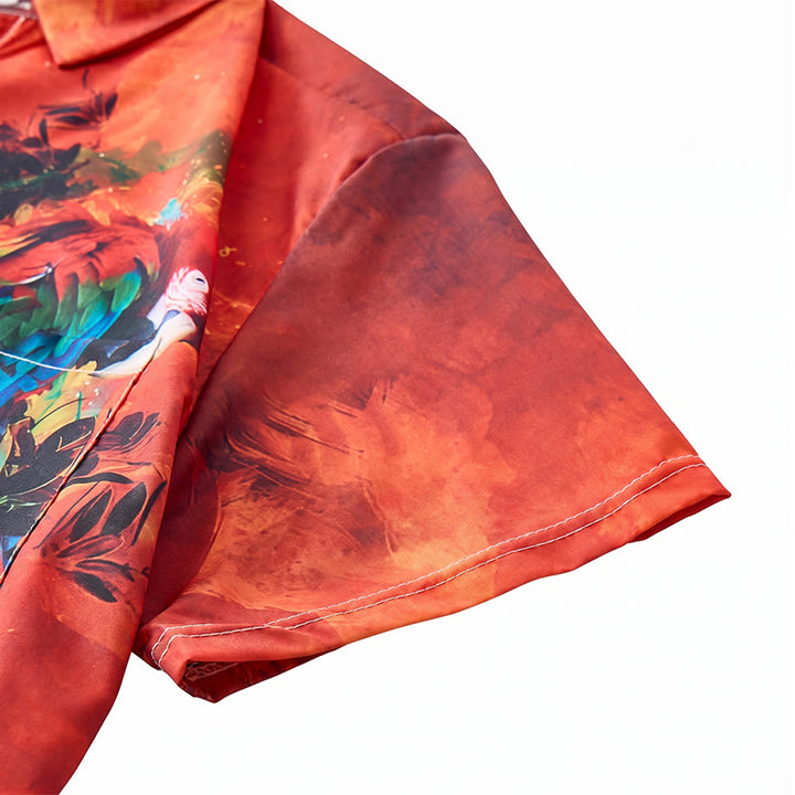 Chemise hawaïenne homme à motif perroquet graffiti coloré - image 9