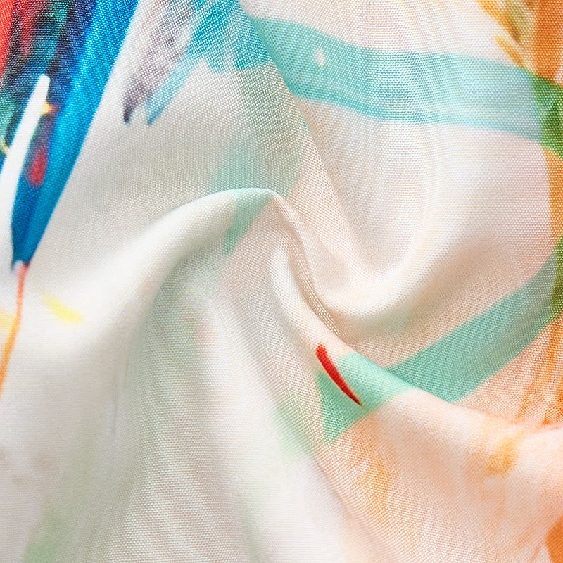 Chemise hawaïenne homme à motif perroquet graffiti coloré - image 7