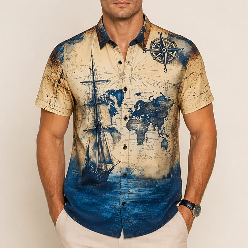 Chemise d'été légère pour homme, motif perroquet, idéale pour tous les jours. - image 1