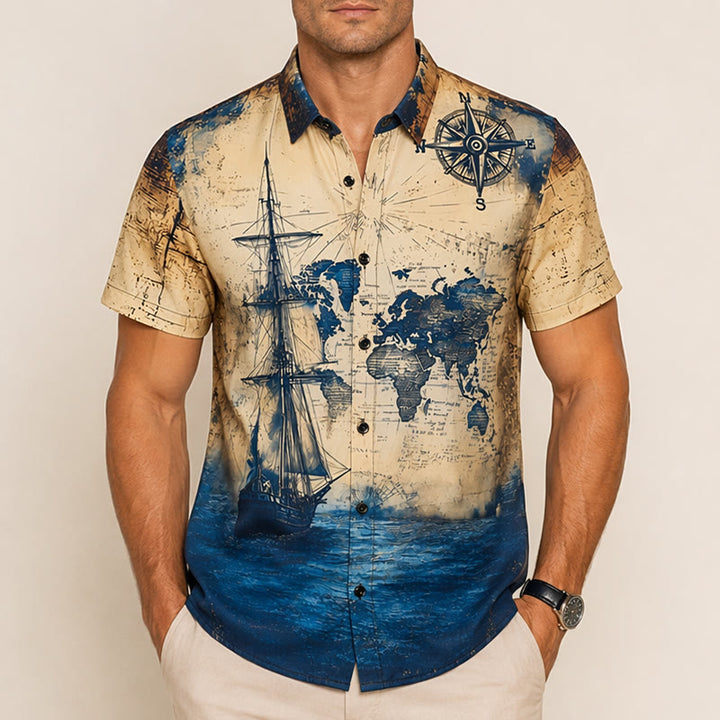 Chemise d'été légère pour homme, motif perroquet, idéale pour tous les jours. - image 1