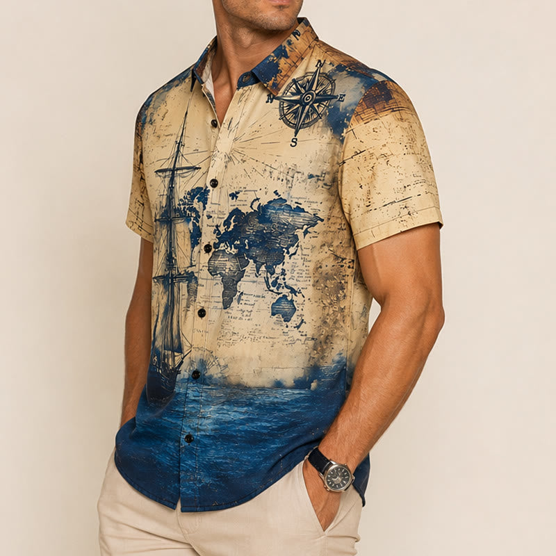 Chemise d'été légère pour homme, motif perroquet, idéale pour tous les jours. - image 3