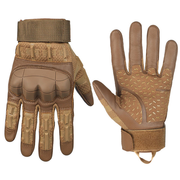Gants tactiques d'extérieur avec protection antichoc des articulations - Kaki foncé - XL - image 4