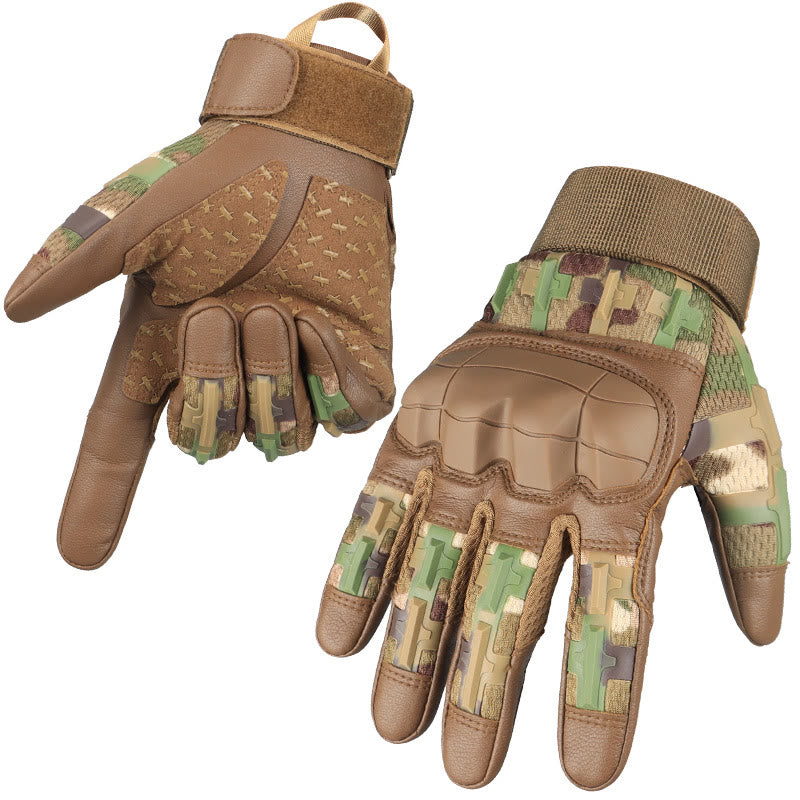 Gants tactiques d'extérieur avec protection antichoc des articulations - camouflage - XL - image 13