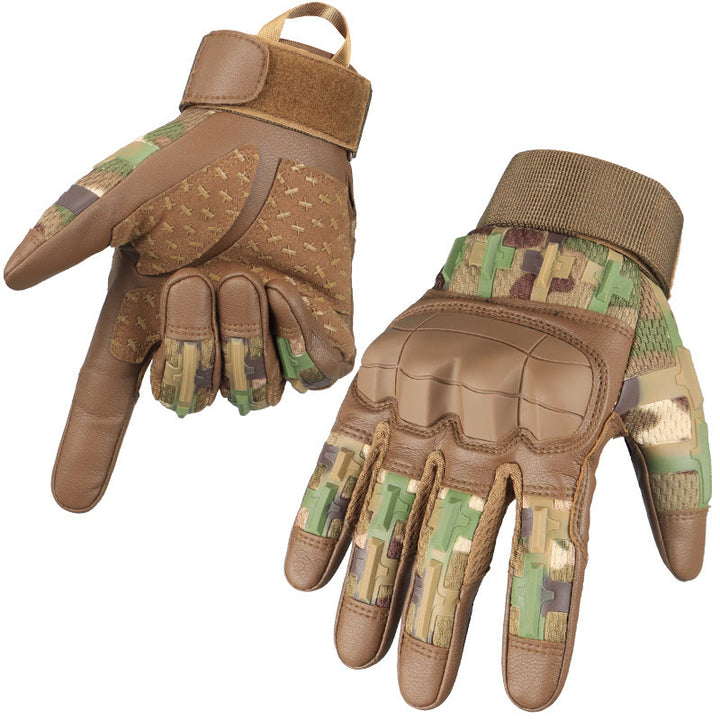 Gants tactiques d'extérieur avec protection antichoc des articulations - camouflage - XL - image 13