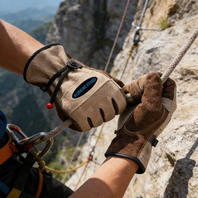 Gants de travail robustes en cuir pleine fleur pour la sécurité - image 1