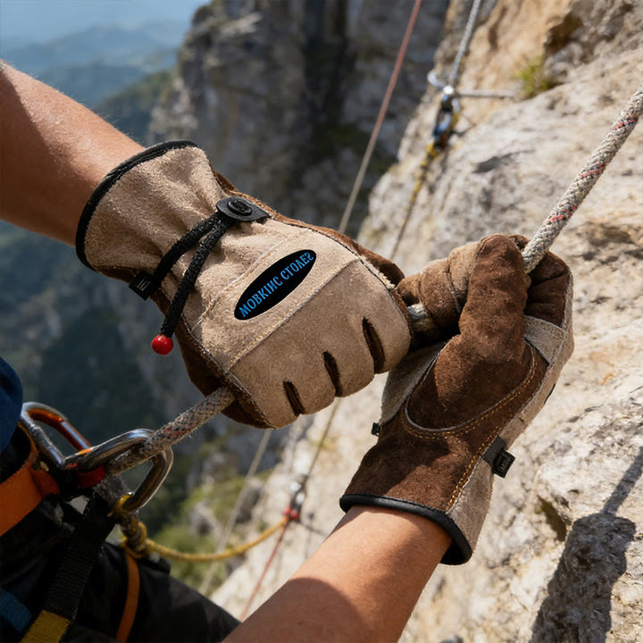 Gants de travail robustes en cuir pleine fleur pour la sécurité - image 1