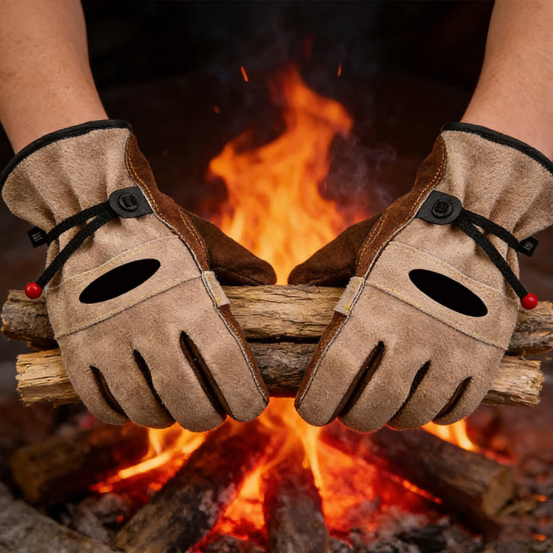 Gants de travail robustes en cuir pleine fleur pour la sécurité - image 5