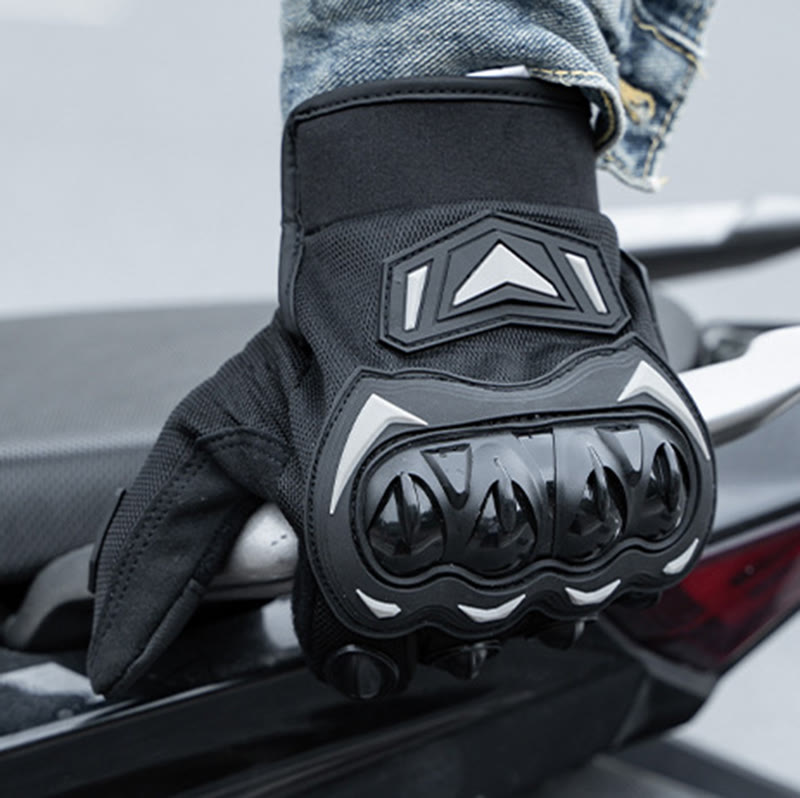 Gants de moto tactiles à doigts complets avec protection renforcée des articulations - image 7