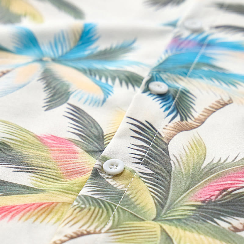 Chemise de vacances décontractée pour homme avec imprimé cocotier - image 5