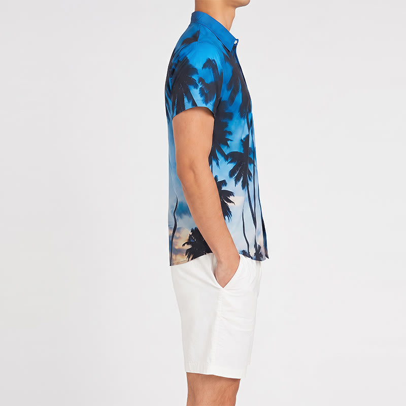 Chemise hawaïenne à manches courtes pour homme, idéale pour les vacances d'été à la plage. - image 2