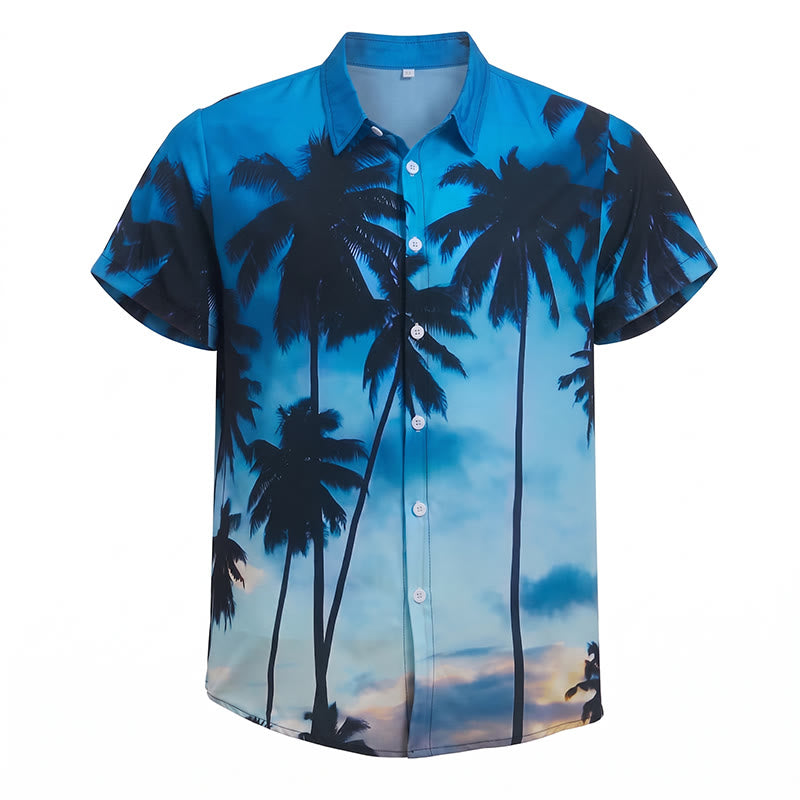 Chemise hawaïenne à manches courtes pour homme, idéale pour les vacances d'été à la plage. - image 9