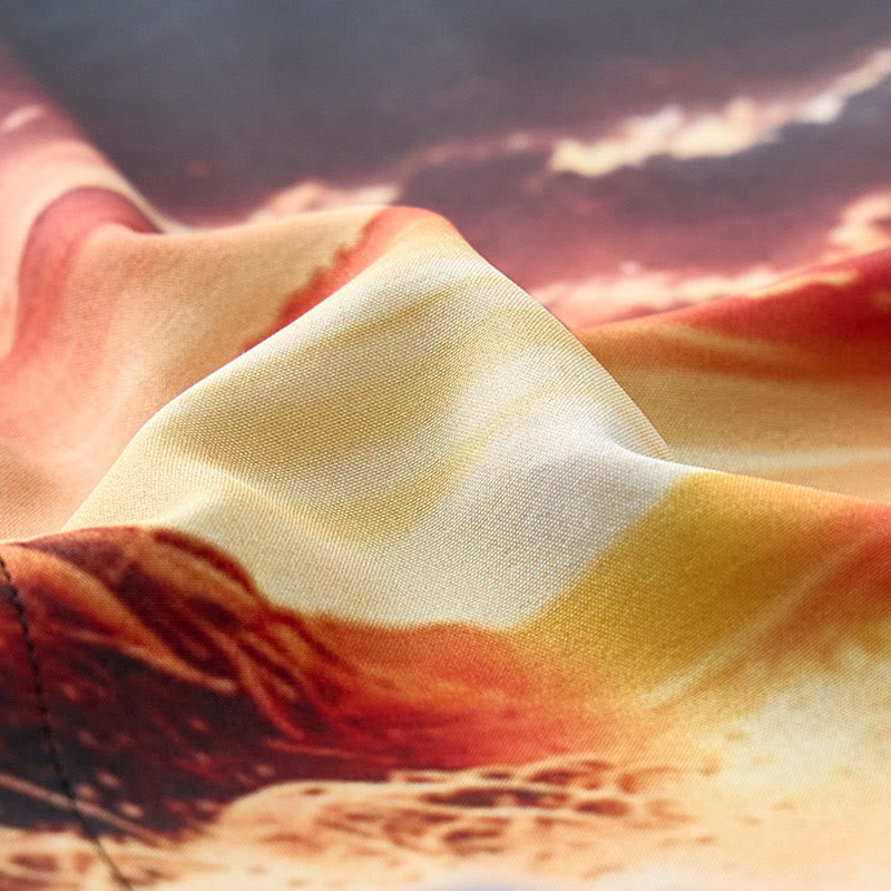T-shirt imprimé 3D pour homme, motif coucher de soleil, phare et vagues, idéal pour les vacances d'été à l'océan. - image 6