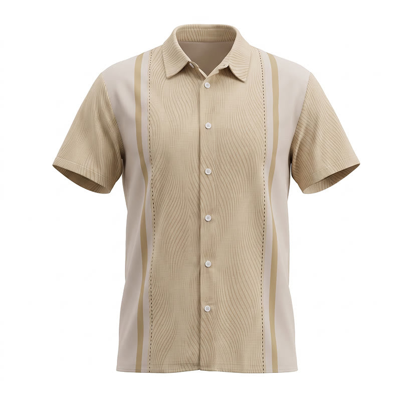 Chemise d'été décontractée à manches courtes pour homme, boutonnée, idéale pour les vacances à la plage. - image 9