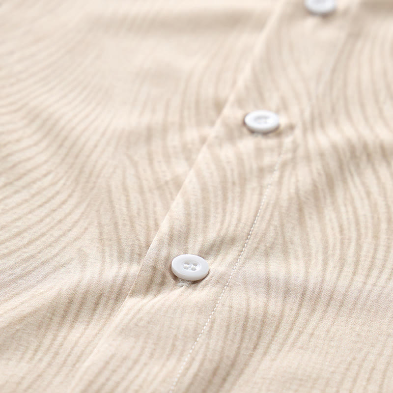 Chemise d'été décontractée à manches courtes pour homme, boutonnée, idéale pour les vacances à la plage. - image 5