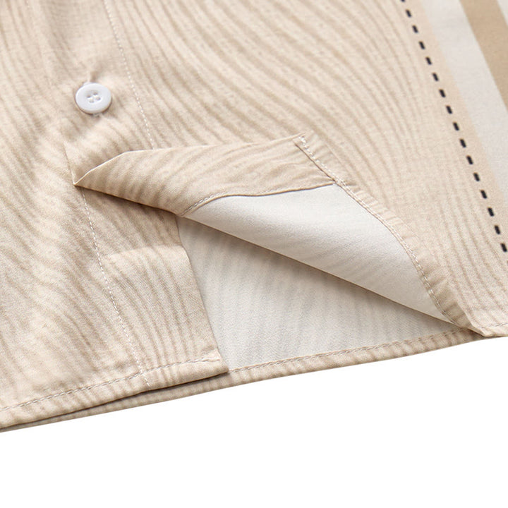 Chemise d'été décontractée à manches courtes pour homme, boutonnée, idéale pour les vacances à la plage. - image 7