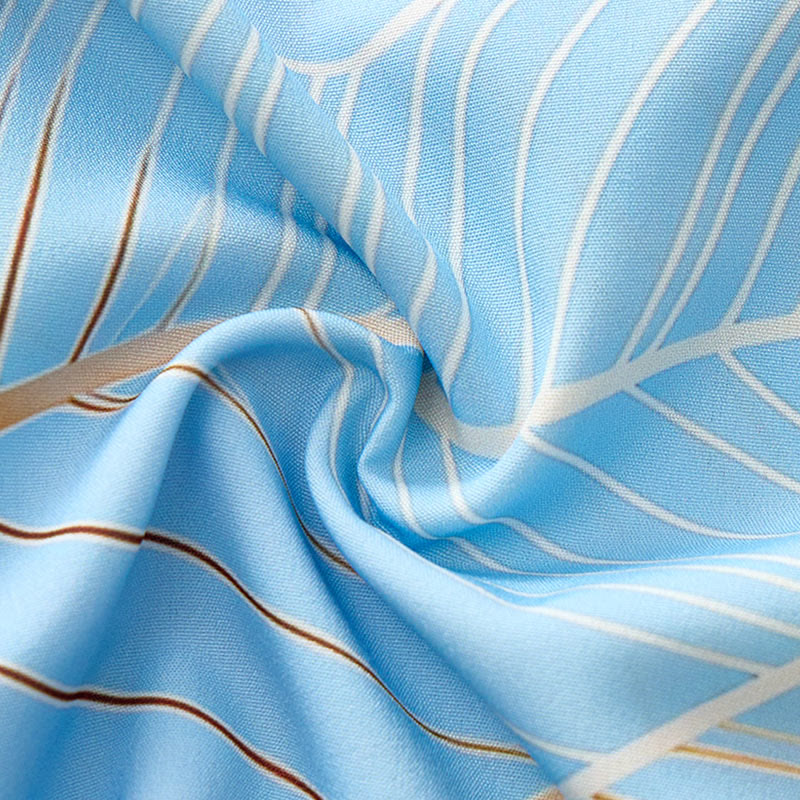 Chemise de plage d'été pour homme à motif de feuille de bananier dorée tropicale en 3D - image 7