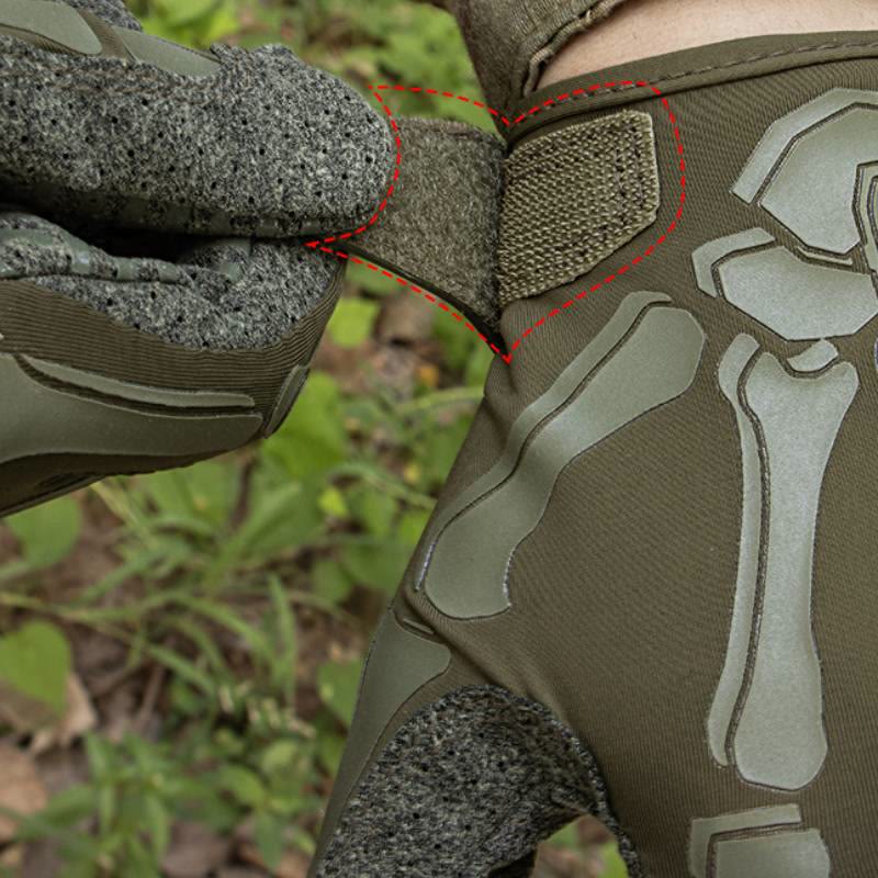 Gants tactiques d'été légers et élastiques pour moto Skeleton - image 4