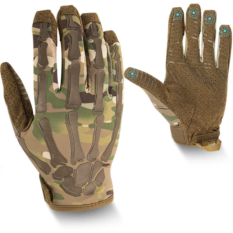 Gants tactiques d'été légers et élastiques pour moto Skeleton - image 1