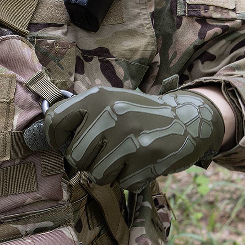 Gants tactiques d'été légers et élastiques pour moto Skeleton - image 5